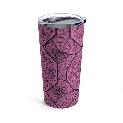 Hidden Swear Word Tumbler Oz Tumbler Swear Word Mandala Tumbler Funny Tumbler Fuck Tumbler