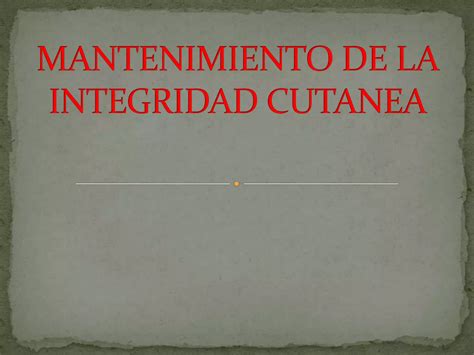 Deterioro De La Integridad Cutanea Nanda 4