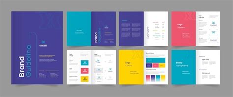 Premium Vector Brand Guideline Also Manual Guidelines Template