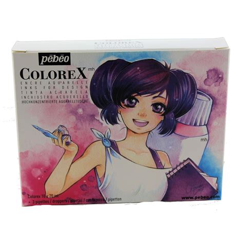 Pebeo Kit Colorex Manga X Ml Ink For Design