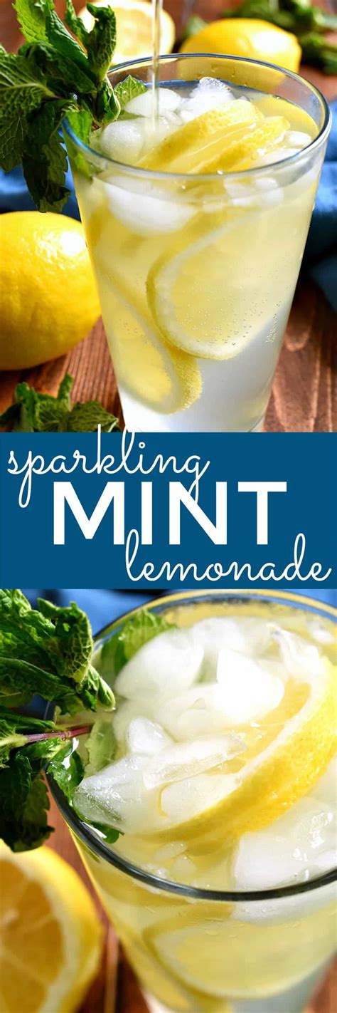 Sparkling Mint Lemonade Lemon Tree Dwelling