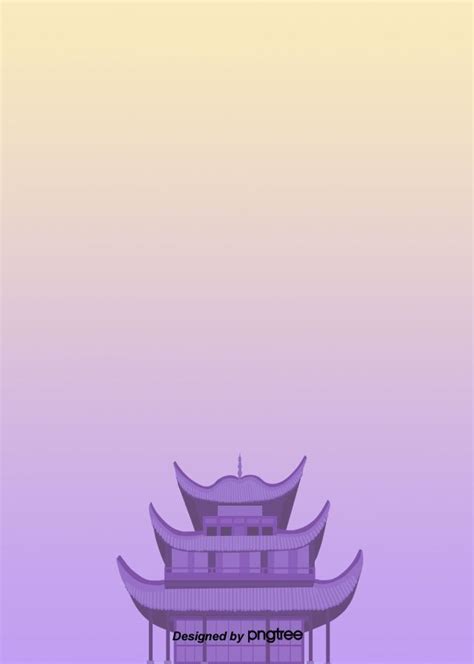 Simple Background Of Purple And Yellow Aesthetic Handpainted Yueyang