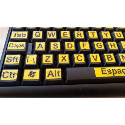 Teclado Ampliado Baixa Vis O E Adaptado Em Braille Para Cegos Em