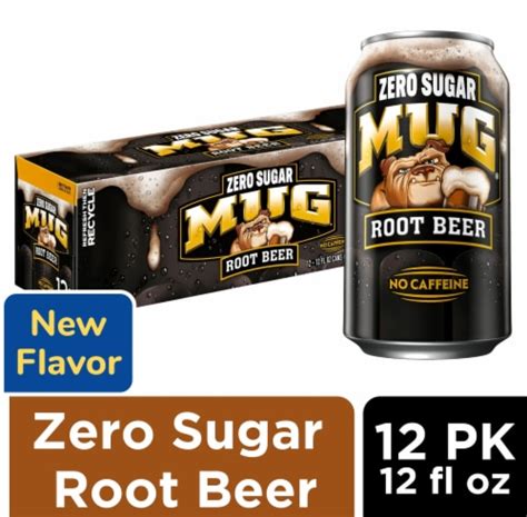 Mug® Zero Sugar Root Beer Soda Cans 12 Pk 12 Fl Oz Frys Food Stores