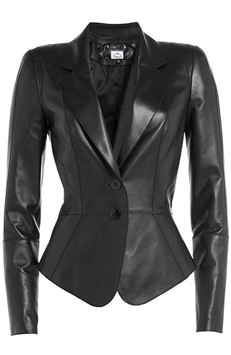 Vearfit Fancy Black Real Leather Jacket Designer Collection For Women Leather Jackets Women