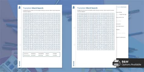 Transition Word Search L Insegnante Ha Fatto Twinkl