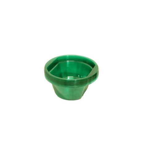 10 Green Soup Disposable Plastic Bowls