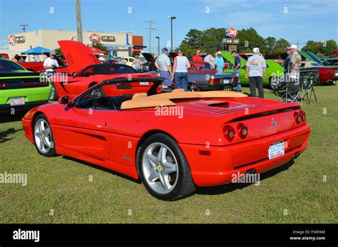 A red F355 Ferrari Spyder Sports Car Stock Photo - Alamy