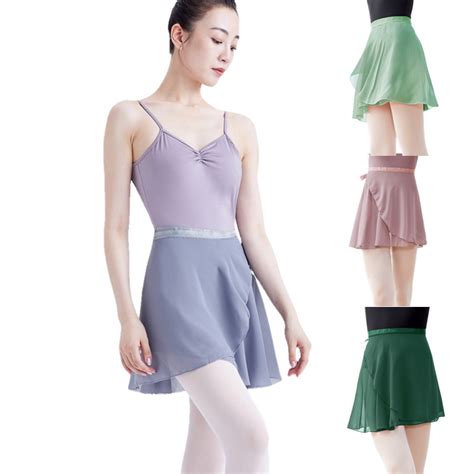 Meninas Mulheres Crian As Saias De Ballet Dan A Em La O Chiffon Sheer