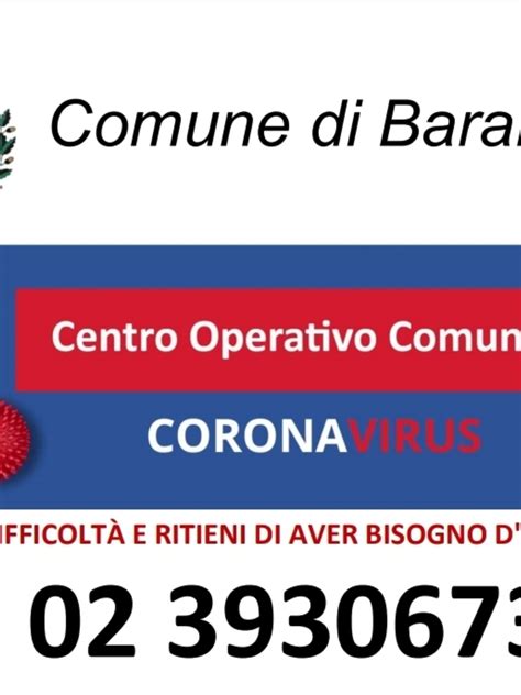 Numero Unico Centro Operativo Comunale Coc Comune Di