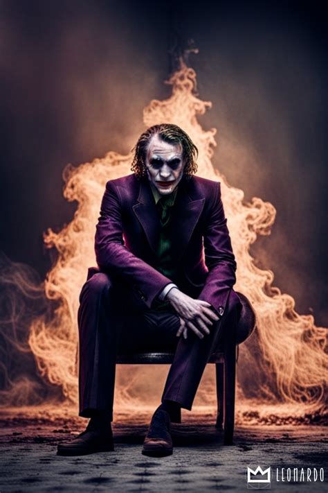 Heath Ledger as the joker - Leonardo Ai