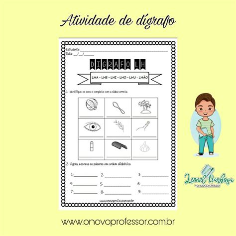 Atividade Com Digrafo 4 Ano - 10