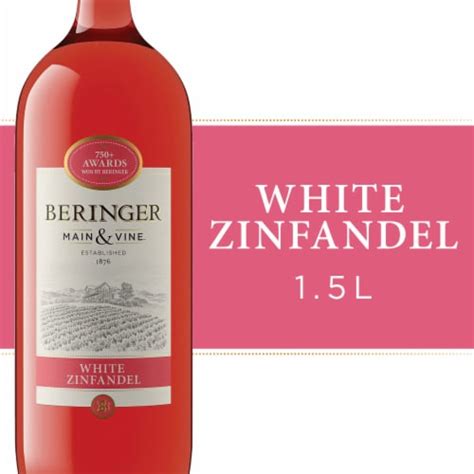 Beringer Main Vine White Zinfandel California Rose Wine 1 5 L Kroger