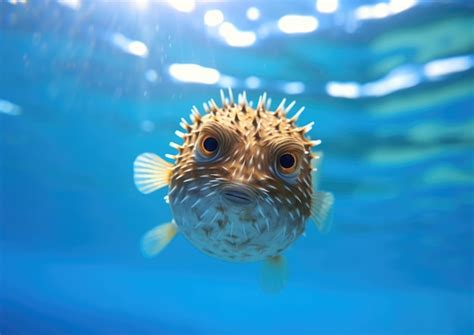 Premium AI Image | Blowfish are species of fish in the family ...