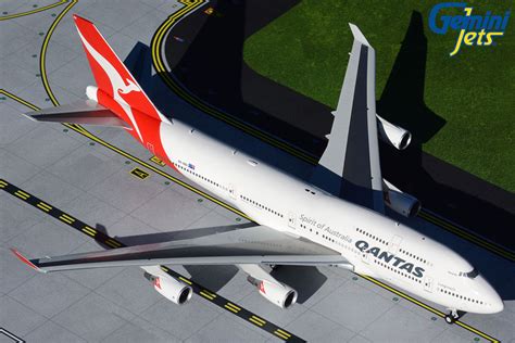 Gemini Jets G2qfa734 Boeing 747 400 Qantas Airways B747 400er Lon