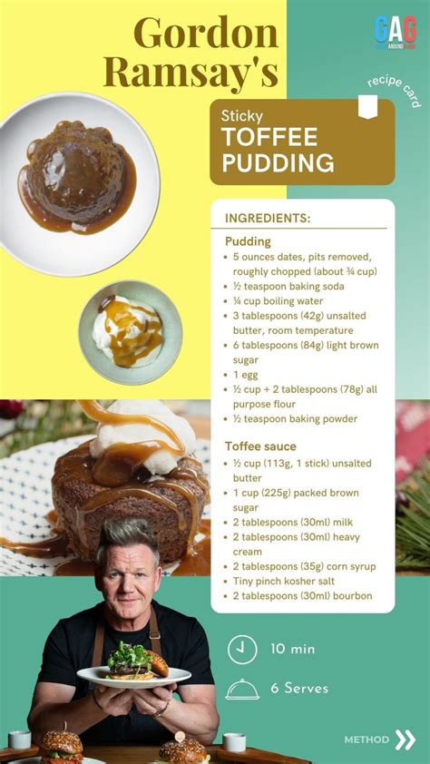 Gordon Ramsay's Sticky Toffee Pudding Recipe - GeeksAroundGlobe