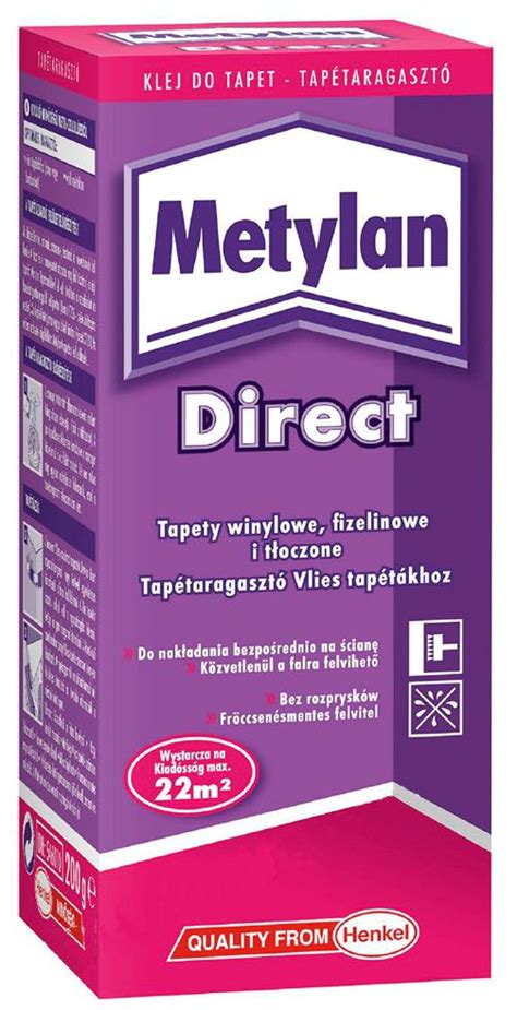 KLEJ DO TAPET METYLAN DIRECT HENKEL 200 Gr 546010 Cena Opinie