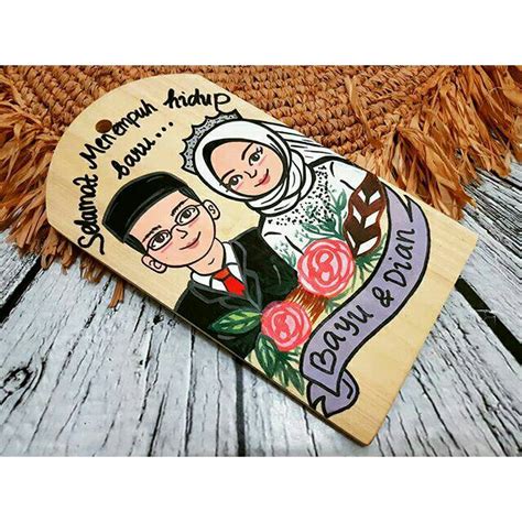 Jual Talenan Lukis Wajah Hadiah Kado Ultah Wisuda Mahar Souvenir