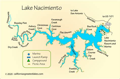 Lake Nacimiento Map