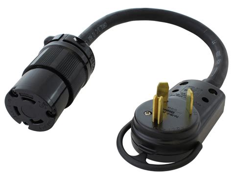 1.5ft RV 30Amp TT-30P plug to NEMA L5-30R 30Amp 125V Locking Adapter ...