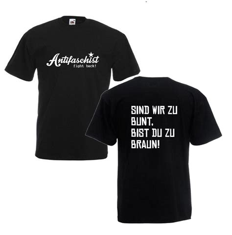 T Shirt Gr E S Xl Antifaschist Gegen Nazis Fck Nzs Fight Back