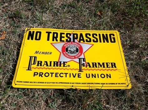 No Trespassing Sign at Gone Farmin' Fall 2012 as J263 - Mecum Auctions