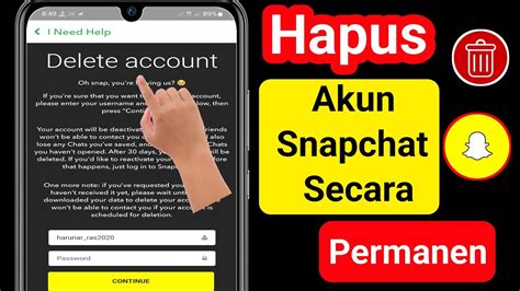 Cara Menghapus Akun Snapchat Secara Permanen Pembaruan Baru