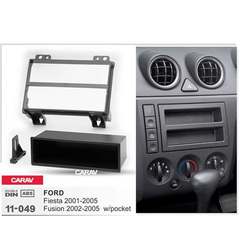 Radio Fascia For FORD Fiesta 2001 2005 Fusion 2002 2005 W Pocket Double