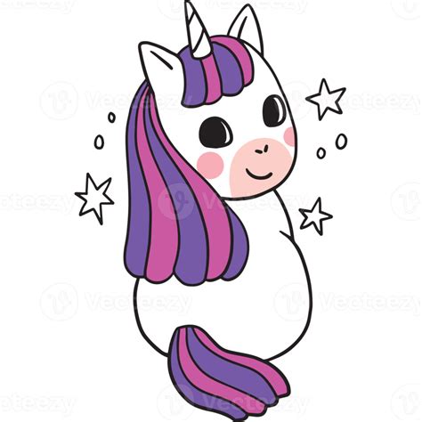 Cartoon Cute Character Unicorn Clipart 21221522 Png