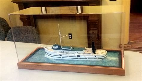 Model ship display case - custom furniture Ontario - Bayview Escarpment ...