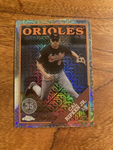 2023 Topps Series 1 Cal Ripken Jr Silver Pack Mojo Refractor T88C 11