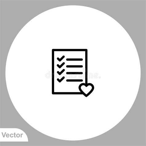 Symbool Van Het Vectorpictogram Checklist Vector Illustratie