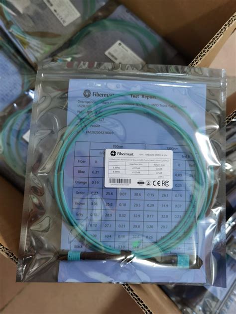 Fibers Om Multimode Strands Mpo Trunk Cable Mm Lszh Riser