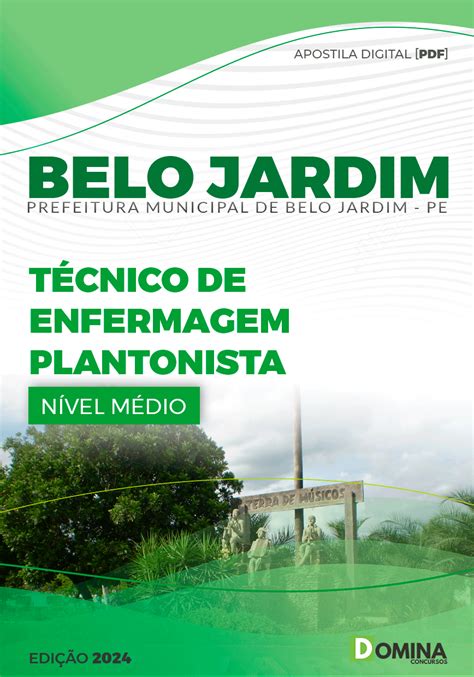 Apostila Pref Belo Jardim PE 2024 Téc Enfermagem Plantonista