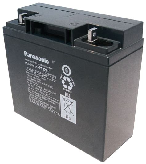 LC P1220P Panasonic Batería de plomo ácido 12V 20Ah AGM terminales