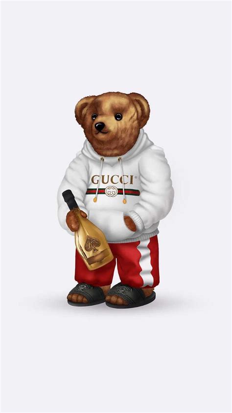 Gucci Polo Bear Wallpaper Ixpap Cute Cartoon Drawings Bear