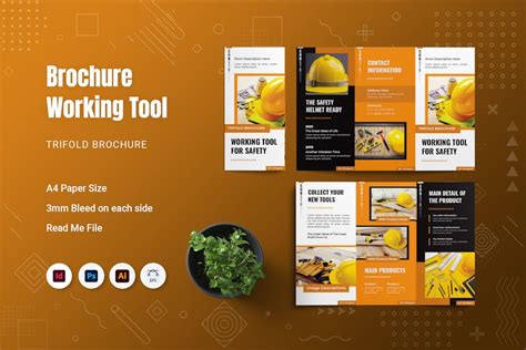 Working Tool For Safety Trifold Brochure By Fannanstudio On Envato Elements