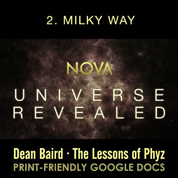 Universe Revealed Milky Way Pbs Nova By The Lessons Of Phyz Tpt