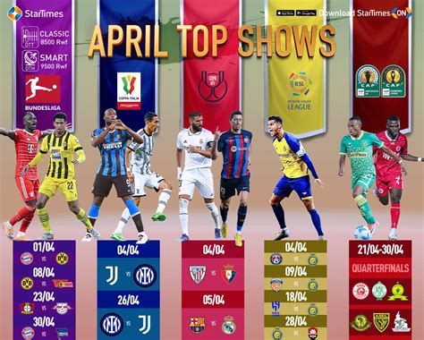 Startimes Rwanda On Twitter Stars April Is Loaded For Football