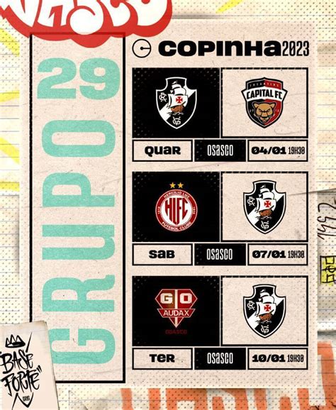 Confira Datas E Hor Rios Dos Jogos Do Vasco Na Fase Da Copinha