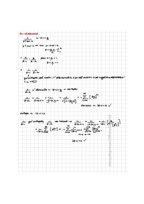 Metodi Matematici Per L Ingegneria Esercizi Officina Studenti