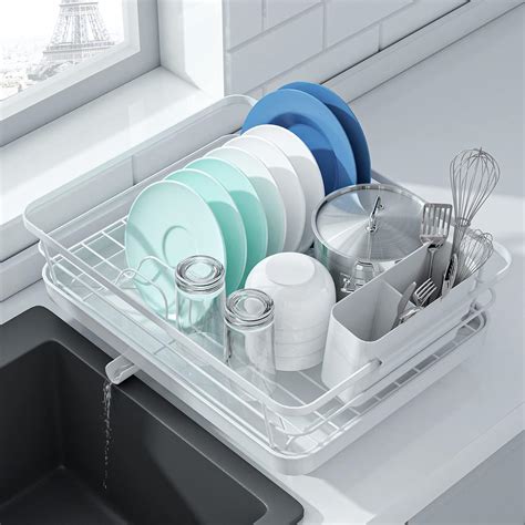 Kitsure Space Saving Dish Racks For Kitchen Counter Durable Stainless