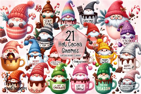 Hot Cocoa Gnome Sublimation Clipart Png Graphic By Lq Design Creative