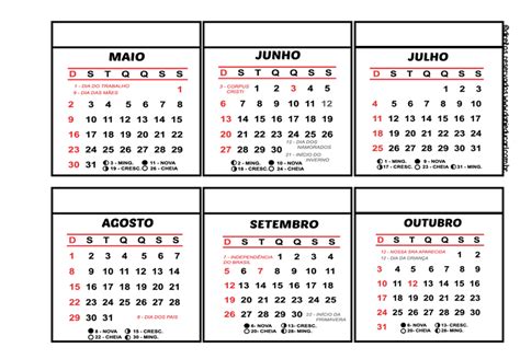 Calendário 2021 para imprimir