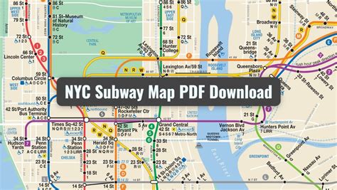 NYC Subway Map PDF Free Download