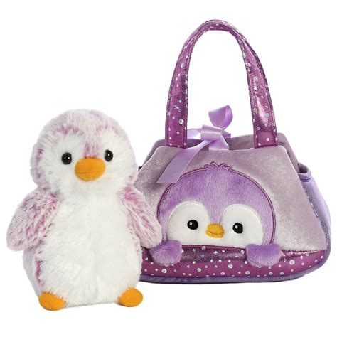 Aurora Fancy Pals 7 Pompom Penguin Purple Pet Carrier Aurora World