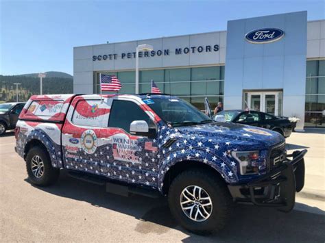 Custom F 150 Raptor Ted To Three Time Purple Heart Hero Ford