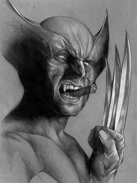 Wolverine Portrait Sketch by benke33 on DeviantArt