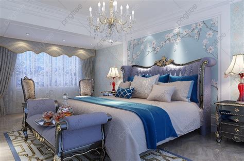 European Luxury Atmosphere Bedroom Renderings Template Download On Pngtree