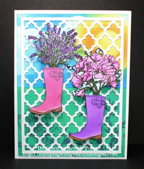 Hero Arts July Monthly Kit Stamping With Guneaux Designs